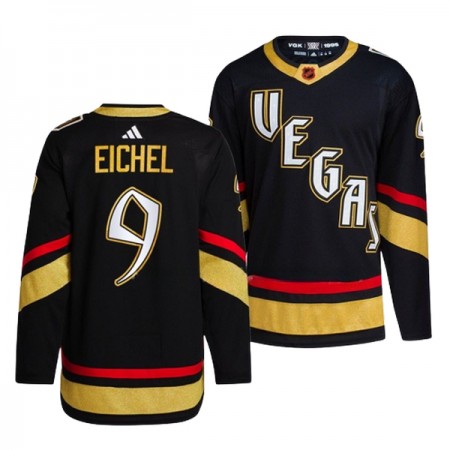 Dresovi Vegas Golden Knights Jack Eichel 9 Adidas 2022-23 Reverse Retro 2.0 Crno Authentic - Muške Dresovi Vegas Golden Knights Jack Eichel 9 Adidas 2022-23 Reverse Retro 2.0 Crno Authentic - Muške